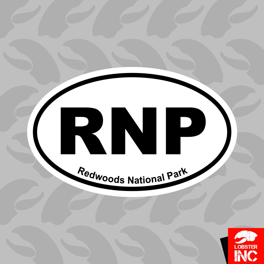 Redwoods National Park Oval Sticker Decal Vinyl Euro RNP 
