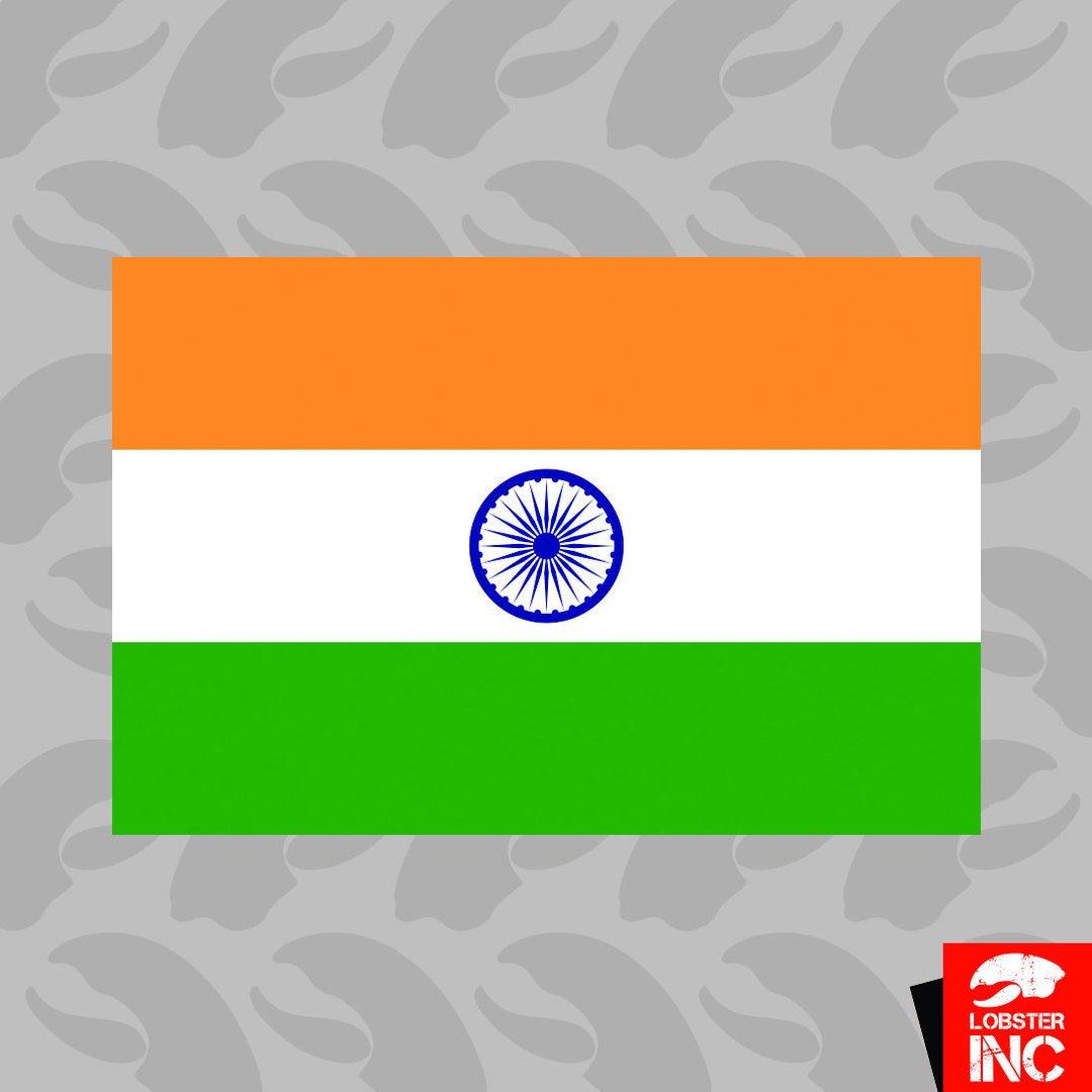 Indian Flag Sticker Self Adhesive Vinyl India IND IN C1926 Etsy