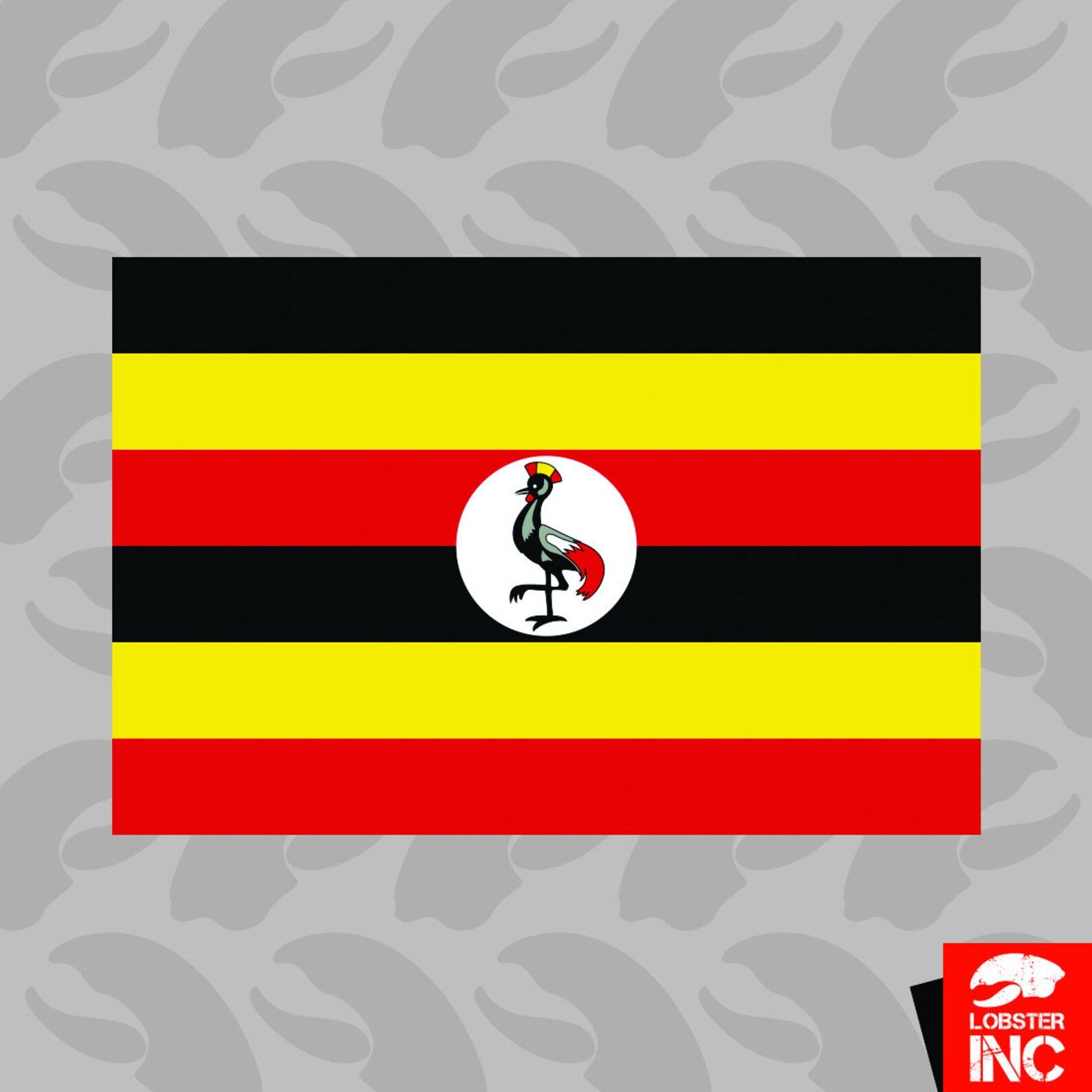 Ugandan Flag Sticker Self Adhesive Vinyl Uganda UGA UG C2397 Etsy