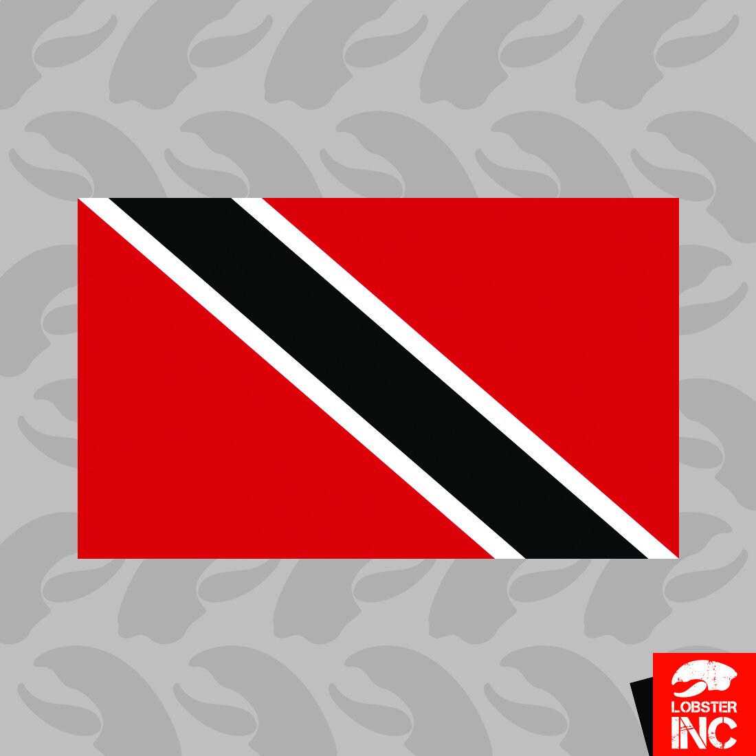 Trinidadian Flag Sticker Self Adhesive Vinyl Trinidad TTO TT - C2377