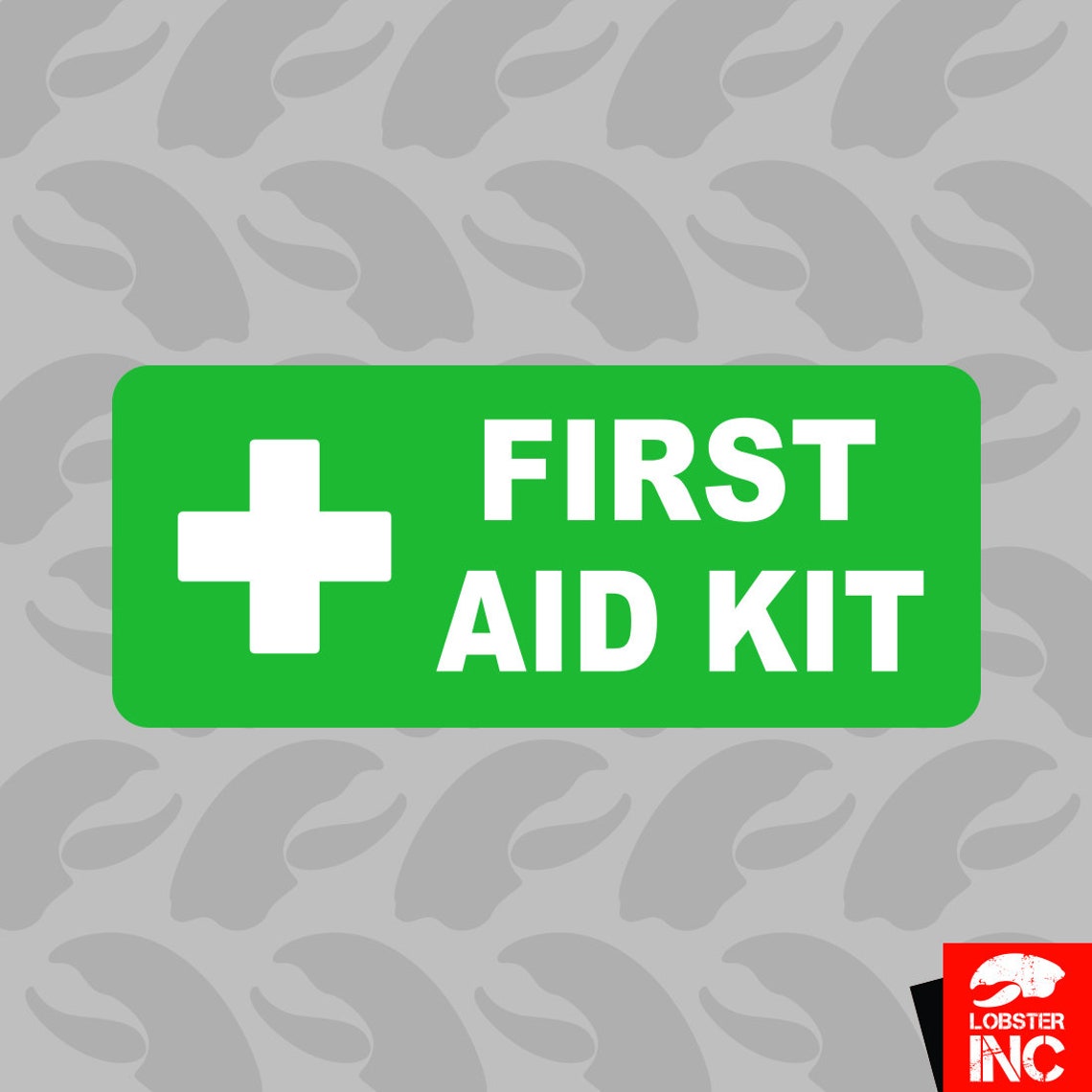 First Aid Kit Inside Sticker Self Adhesive Vinyl Emergency Etsy Australia