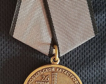 a veteran document Medal day of remembrance of the Chernobyl accident 