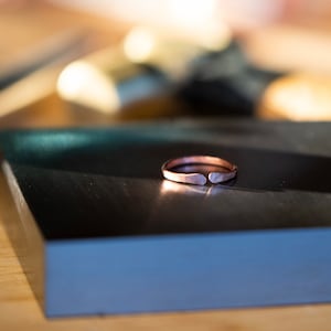 Copper Ring Hand Hammered