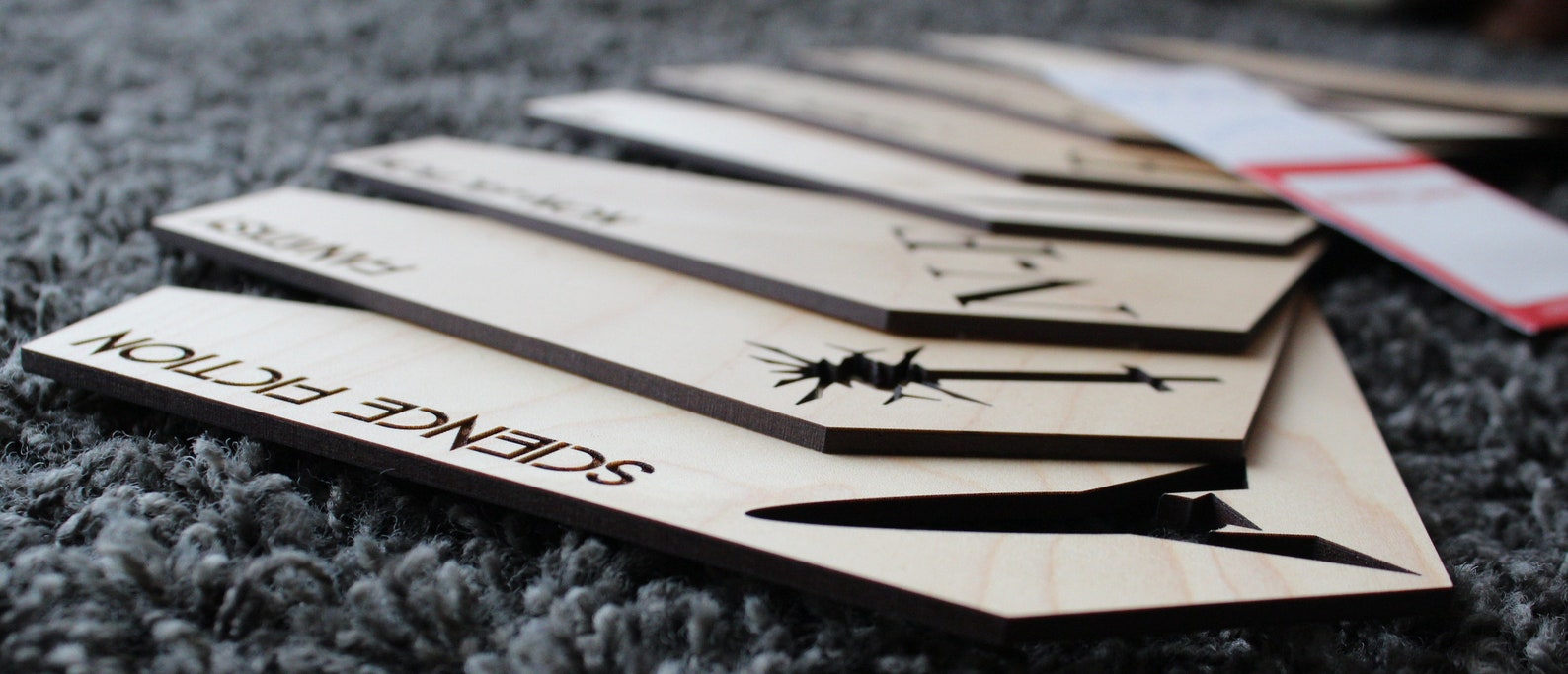 Library Genre Book Dividers for at Home Libraries Set of 8 Etsy