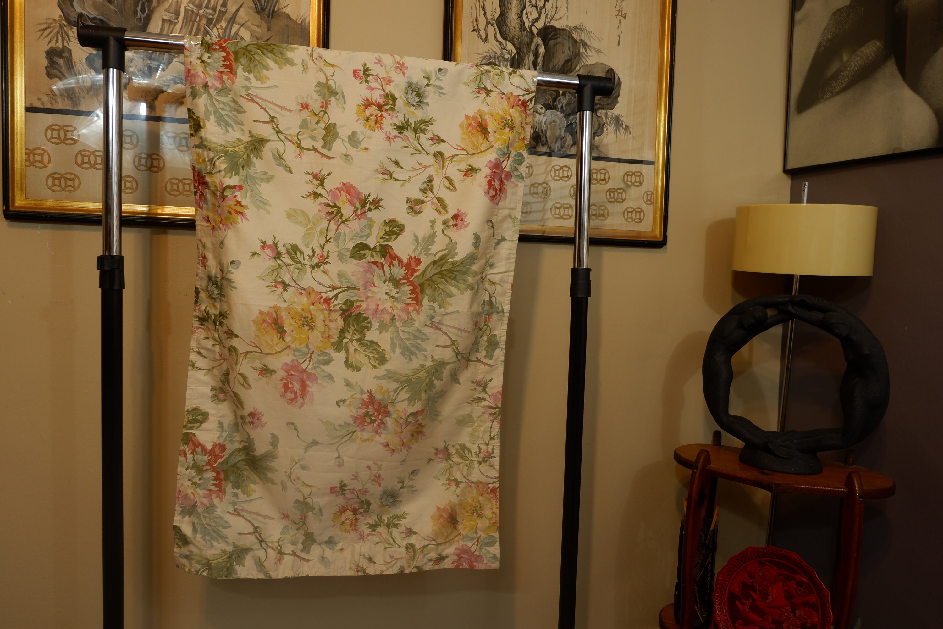 Ralph Lauren King Sham WENTWORTH Sateen Floral Bouquet Vibrant Colors