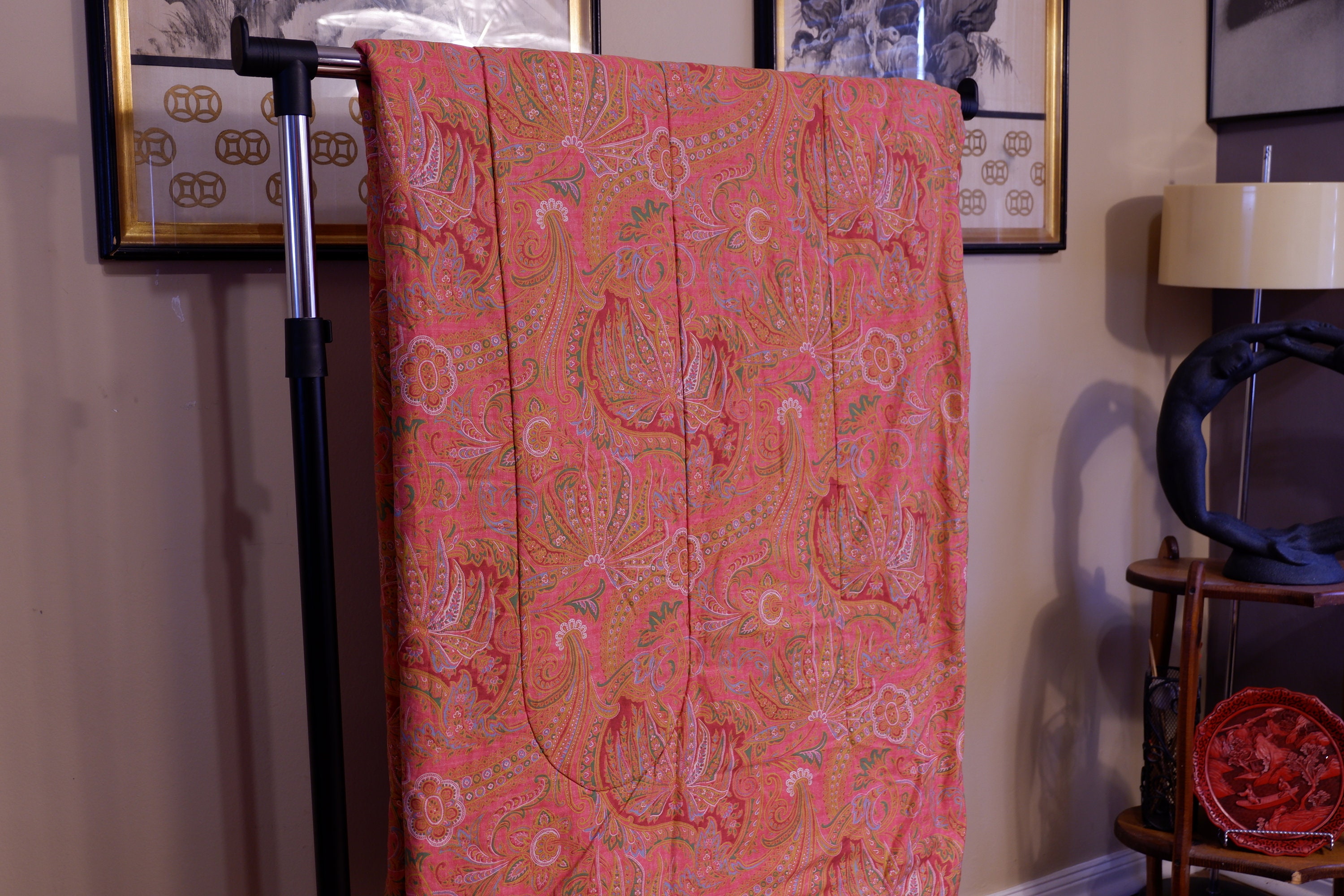 Ralph Lauren harbor View edmonton Orange Peach Paisley Twin Comforter