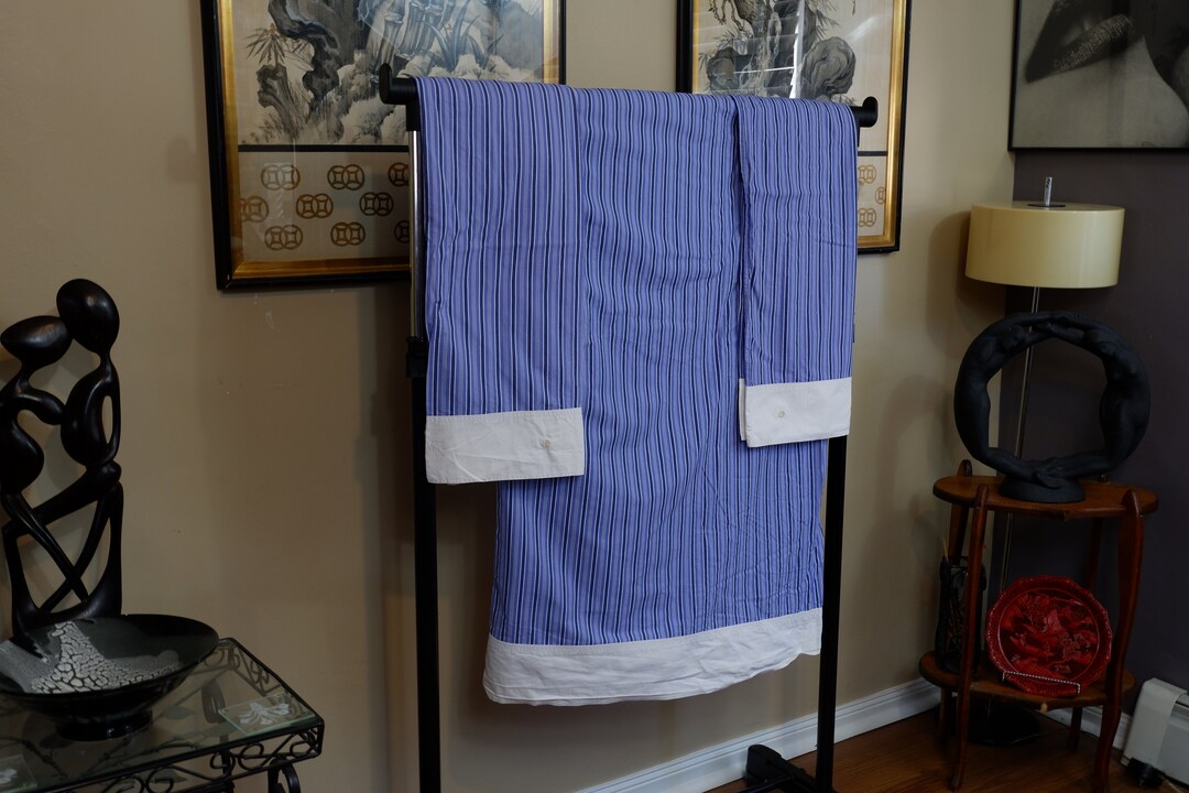 Ralph Lauren King Sheet Set OFF SUNSET CAMBRIDGE Stripe Blue Etsy