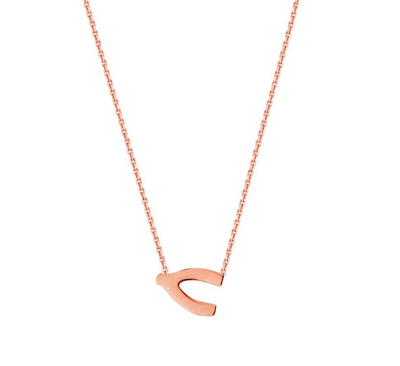 Jewels By Lux 14k White Gold Wishbone Ring