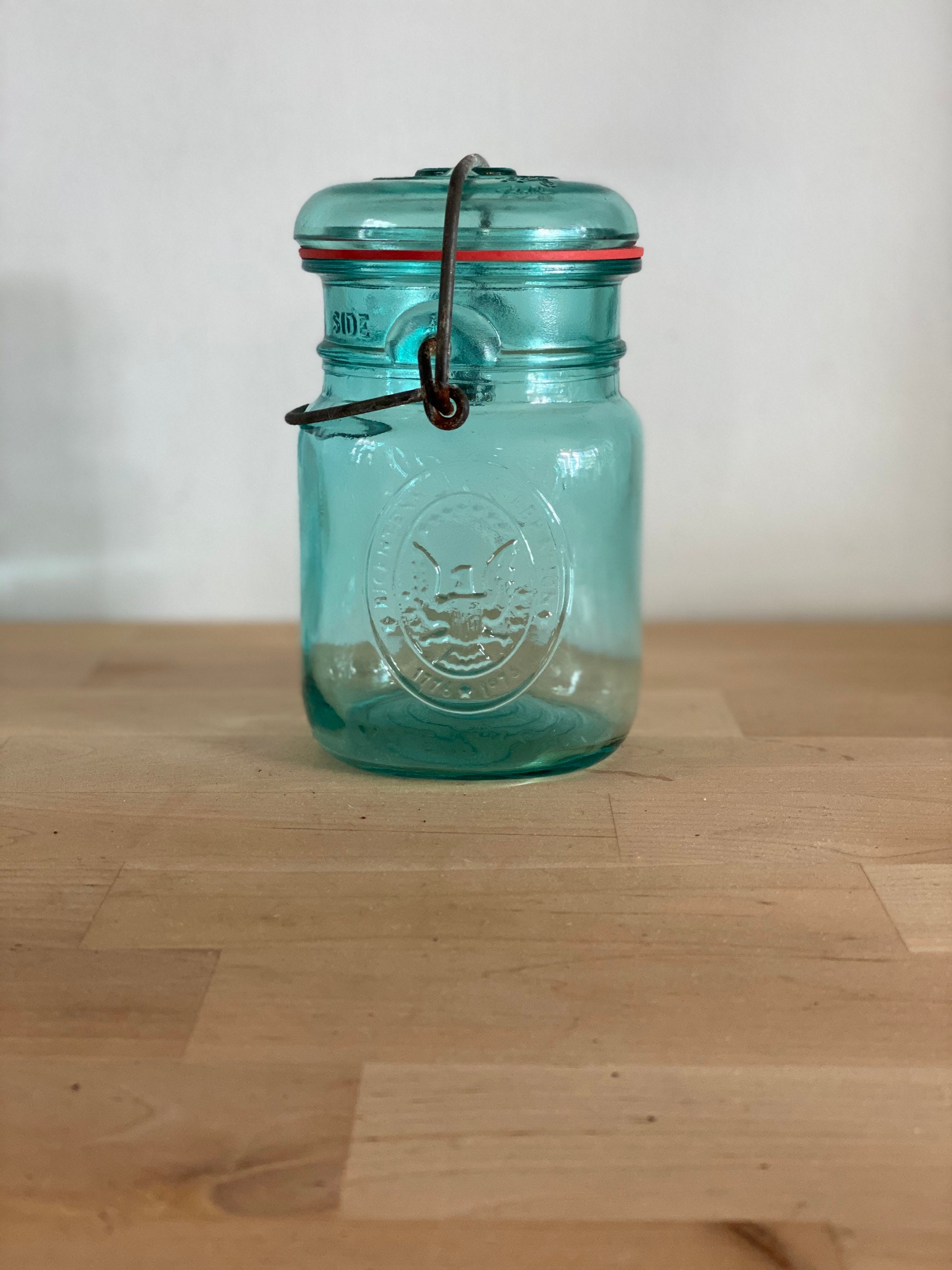 Vintage 1976 Ball Blue Bicentennial Mason Canning Jar Metal Etsy