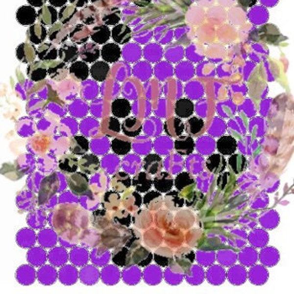 Paw Print Rhinestone Pen Template