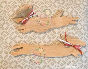Wooden Dachshund Tree Topper // Rustic // Dog Tree Topper