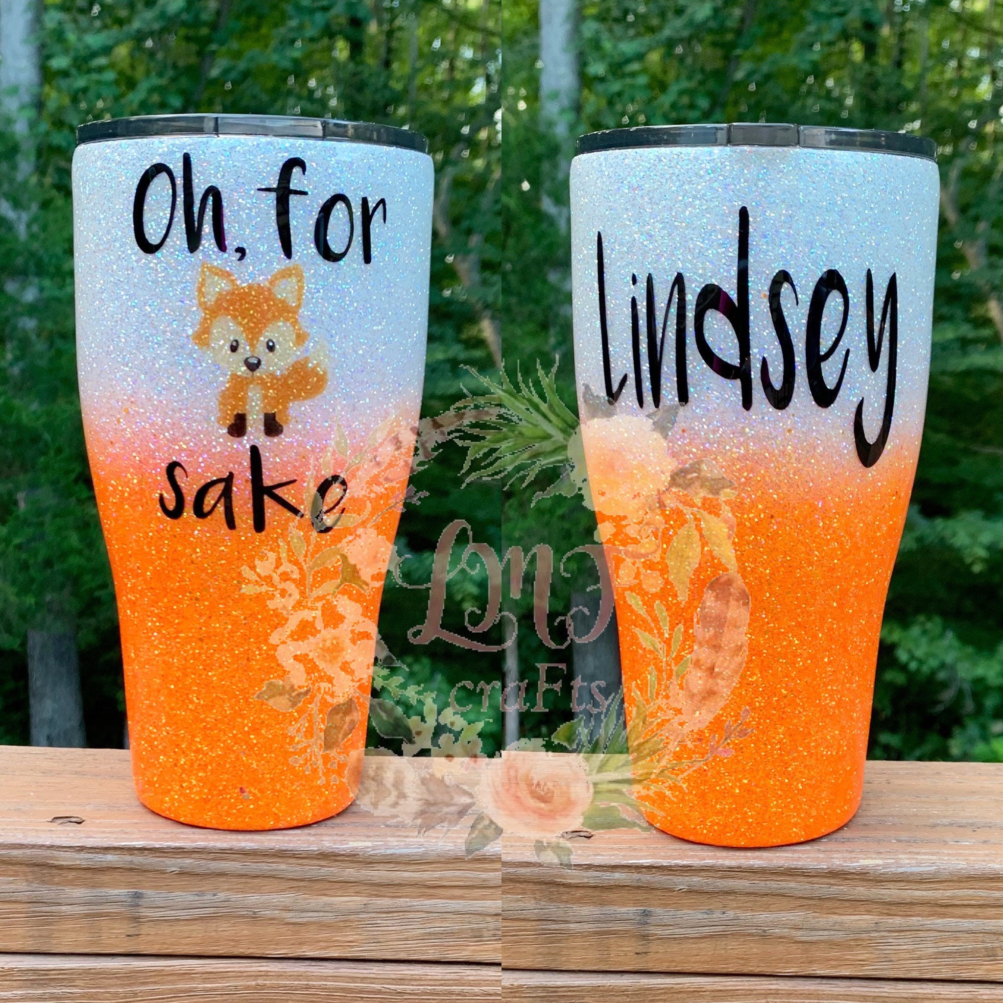 Glitter Tumbler With Monogram Glitter Cup Chunky Glitter Etsy