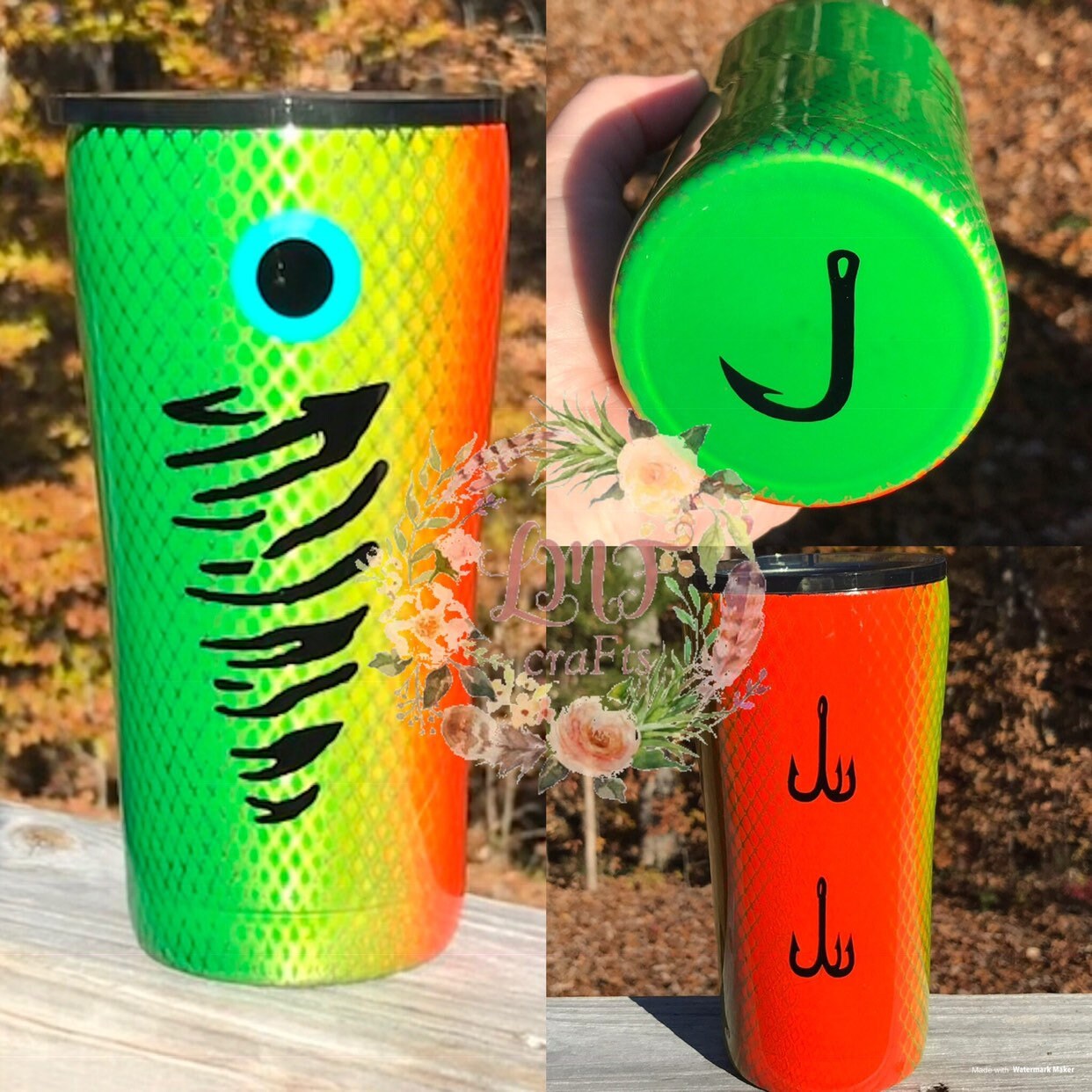 Fishing Lure Tumbler // Stainless Steel // Fishing Cup Etsy