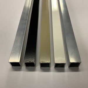 3/4&quot; x 3/4&quot; Aluminum Square Tube - 1/16&quot; Wall Thickness - Powder Coated