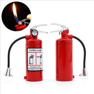 Fire Extinguisher Lighter Refillable Butane Gas Lighter