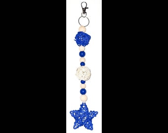 ROYAL Blue STAR CHEW Toy: Cage Decorations, Boredom Breaker. Suitable For Parrots, Chinchillas, Rats, Guinea pigs, Rabbit, Gerbils, Hamsters