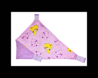 PIKACHU Rat HAMMOCK Corner / Triangle Hammock. In Lavender Suitable for Rats, Chinchillas, Sugar Gliders, Small Pets. With Or Without Hooks