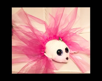 RAT TUTU / FERRET Tutu:- Ballerina Costume! Bright Pink, fluffy tutu. For rats, ferrets, chinchillas. Dress up, Halloween fuzzy fun!