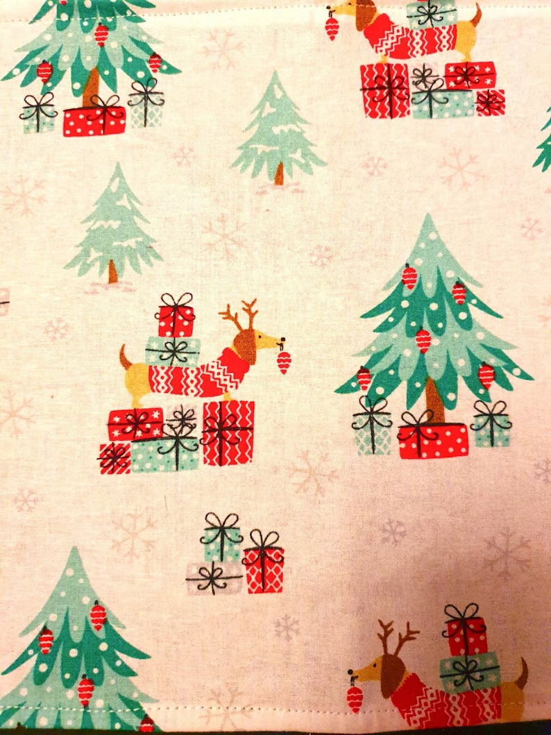 CHRISTMAS DACHSHUND Christmas trees Guinea pigs ferrets traditional Christmas colours Size XL Rat hammock pet hammock For rats gliders