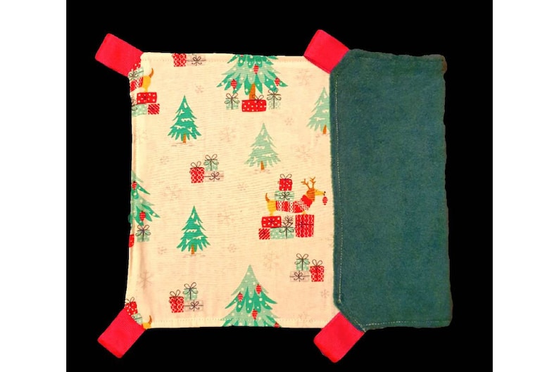 CHRISTMAS DACHSHUND Christmas trees Guinea pigs ferrets traditional Christmas colours Size XL Rat hammock pet hammock For rats gliders