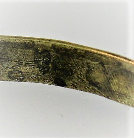 Vintage Sterling Silver Handmade Mexican Bangle - image 8