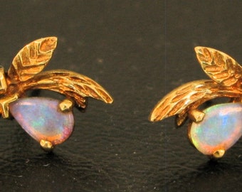 Vintage Opal Earring Studs