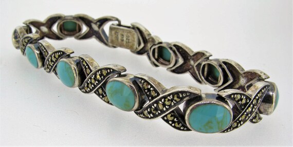 Vintage Late 1940s Sterling Silver Link Bracelet … - image 4