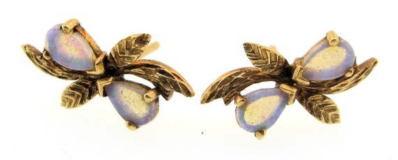 Vintage Opal Earring Studs - image 7