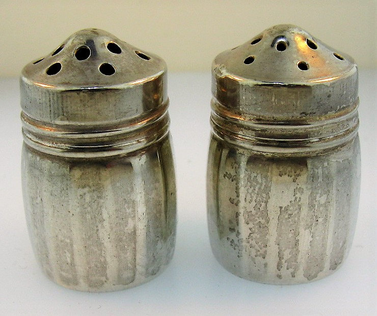 Silver salt clearance & pepper shakers