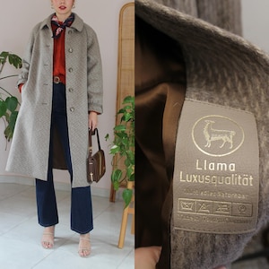 アルパカ ラムウール 80's 90's vintage オーバーサイズ コート 2026年