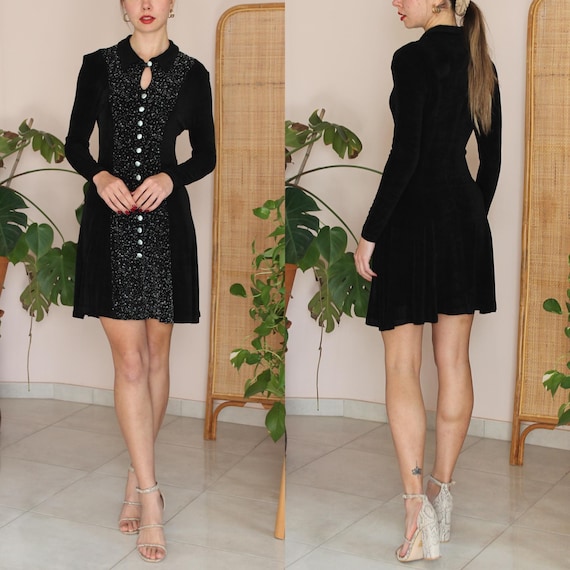 black fit and flare dress uk Elle Dress - Black Ponte main image 0