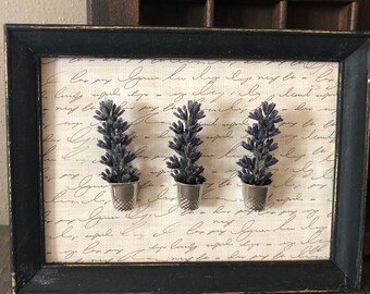 purple flowers in thimbles