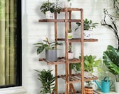 Pine Wood Stand For Plants, Bathroom, Bookcase, Shelf, Rack Corner Flower Holder Outdoor Garden, Plant ladder