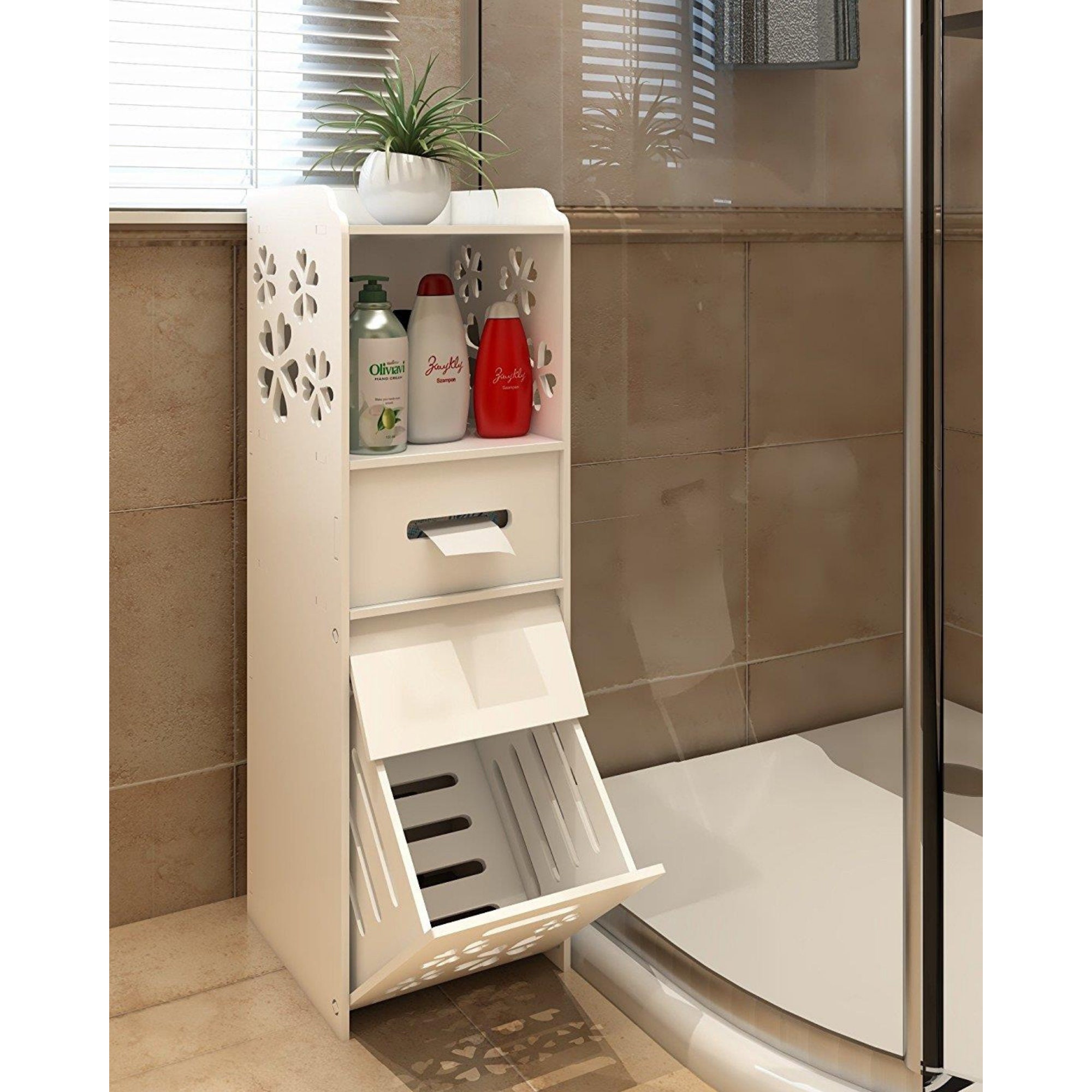 Cuarto de baño Gabinete de aparador delgado con estante de | Etsy