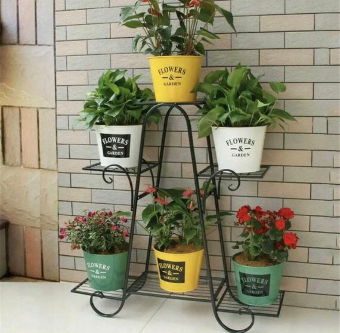 Iron Durable Plant Stand Rack Shelf Decor Accent For Entryway Etsy