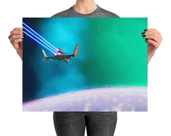 The First Traveller - 24x18 No Man's Sky Inspired Art Print