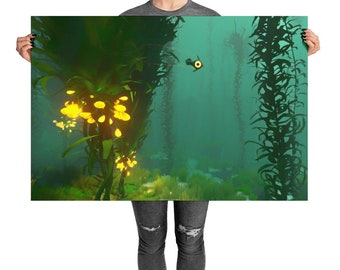 Jeepers Creepers - 36x24 Subnautica Inspired Art Print