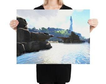 Over Troubled Water - 24x18 ARK Inspired Art Print