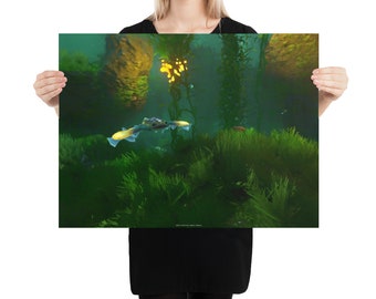 Happy Feet - 24x18 Subnautica Inspired Art Print