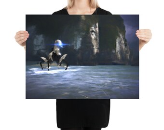 Incursion on Virmire - 24x18 Mass Effect Inspired Art Print