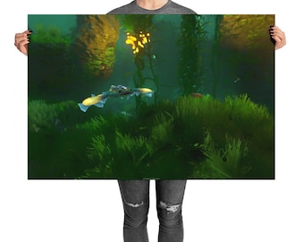 Happy Feet - 36x24 Subnautica Inspired Art Print