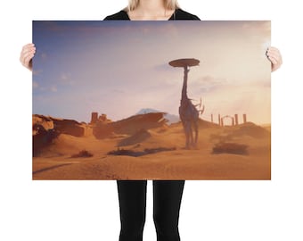 The Rust Wash - 36x24 Horizon Zero Dawn Inspired Art Print