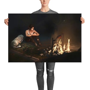 The First Night - 36x24 Tomb Raider Inspired Art Print