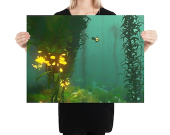 Jeepers Creepers - 24x18 Subnautica Inspired Art Print