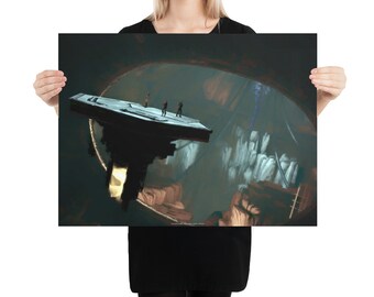 Into the Heart of Darkness - 24x18 Mass Effect Inspired Art Print