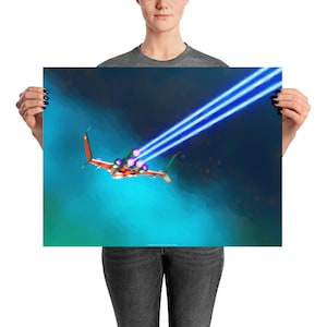 Alone Amidst the Stars - 24x18 No Man&#39;s Sky Inspired Art Print
