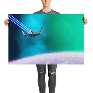 The First Traveller - 36x24 No Man&#39;s Sky Inspired Art Print