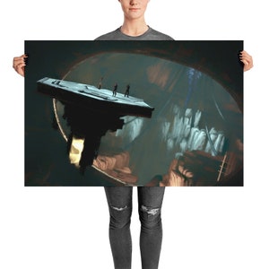 Into the Heart of Darkness - 36x24 Mass Effect Inspired Art Print