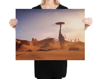 The Rust Wash - 24x18 Horizon Zero Dawn Inspired Art Print