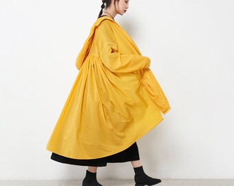 raincoat women yellow